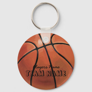 Porte-clés Nom et numéro de l'équipe de basket-ball
