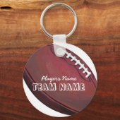 Porte-clés Nom et numéro du joueur Football (Recto)