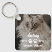 Porte-clés Nom et photo des pattes de chat manquées (Recto)