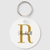 Nom initial du monogramme Or personnalisé