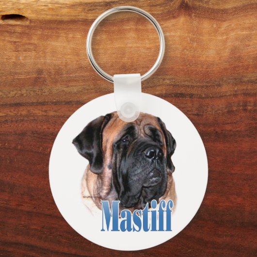 Porte-clés Nom Mastiff (abricot2) (Recto)
