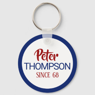 Porte-clés Nom Nom Nom du logo du cercle