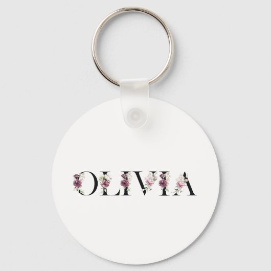 Porte-clés Nom Olivia (Recto)