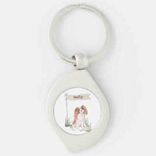 Porte-clés Nom personnalisable Cavalier King Charles Spaniel
