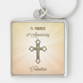 Porte-clés Nom personnalisé, 10e anniversaire de l'ordination (Devant)