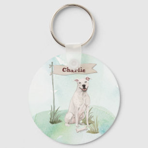 Porte-clés Nom personnalisé American Staffordshire Terrier ch