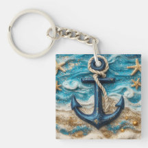 Nom personnalisé Ancre nautique plage