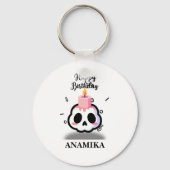 Porte-clés Nom personnalisé Anniversaire (Recto)