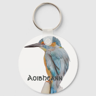 Porte-clés Nom personnalisé Belle bague de clé d'oiseau