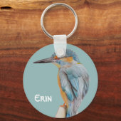 Porte-clés Nom personnalisé Belle bague de clé d'oiseau (Recto)