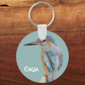 Porte-clés Nom personnalisé Belle bague de clé d'oiseau (Recto)