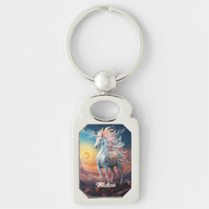 Porte-clés Nom personnalisé belle licorne