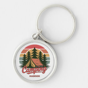 Porte-clés Nom personnalisé Camping