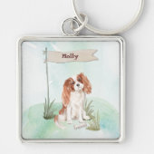 Porte-clés Nom personnalisé Cavalier King Charles Spaniel Pet
