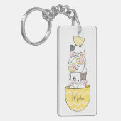 Porte-clés Nom personnalisé Cute Kittens (Devant gauche)