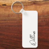 Porte-clés Nom personnalisé du script moderne (Recto)