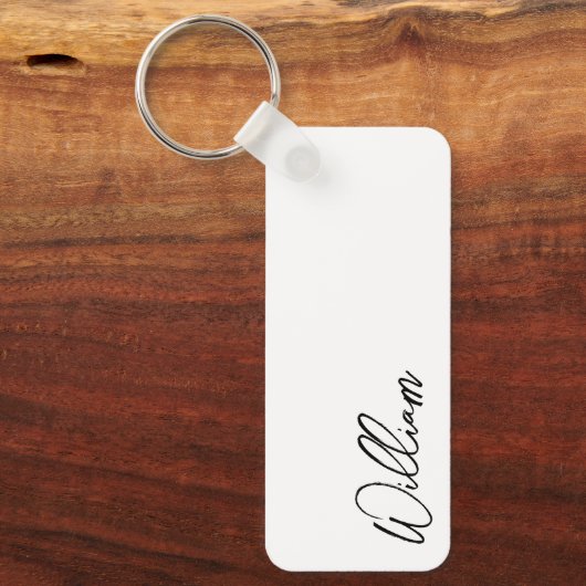 Porte-clés Nom personnalisé du script moderne (Recto)