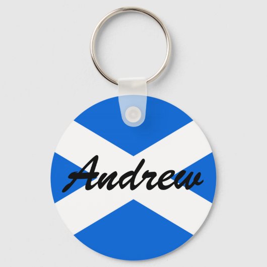 Porte-clés Nom personnalisé Ecosse Drapeau Porte - clé arc (Recto)
