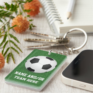 Porte-clés Nom personnalisé/équipe de ballon de football