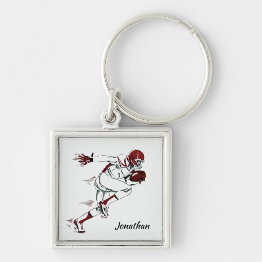 Porte-clés Nom personnalisé Football Player porte - clés (Devant)