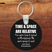 Porte-clés Nom personnalisé Fun Family Cote (Recto)