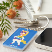 Porte-clés Nom personnalisé Gay Unicorn (Devant droit)