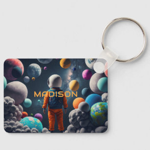 Porte-clés Nom personnalisé Imaginaire Espace enfant