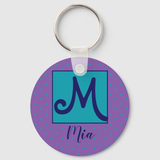 Porte-clés Nom personnalisé/ initial (Recto)