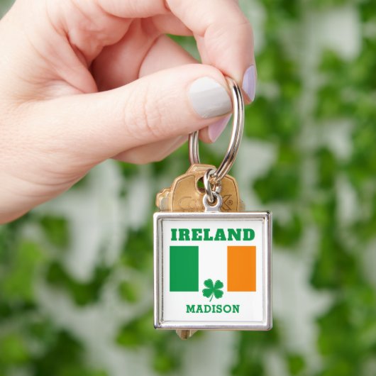 Porte-clés Nom personnalisé Irlande (main)