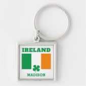 Porte-clés Nom personnalisé Irlande (Devant)