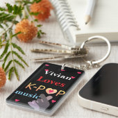 Porte-clés Nom personnalisé K-pop (Devant droit)