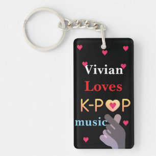 Porte-clés Nom personnalisé K-pop