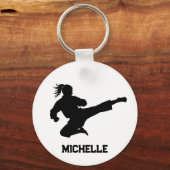 Porte-clés Nom personnalisé Karate / Taekwondo / judo (Verso)