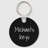 Porte-clés Nom personnalisé Mes clés (Recto)