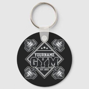 Porte-clés Nom personnalisé Poids Accueil Crossfit Gym