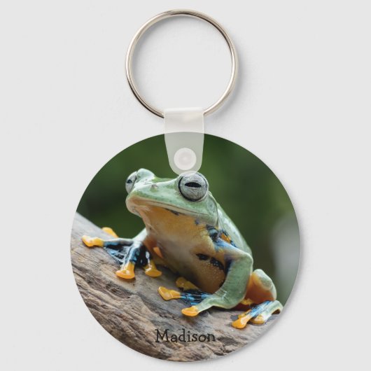 Porte-clés Nom personnalisé Porte - clé de grenouille (Recto)