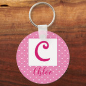 Porte-clés Nom personnalisé/ porte - clé initial (Recto)
