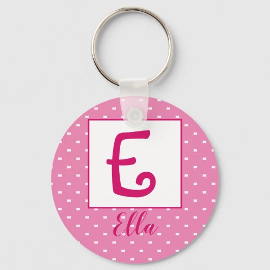 Porte-clés Nom personnalisé/ porte - clé initial (Recto)