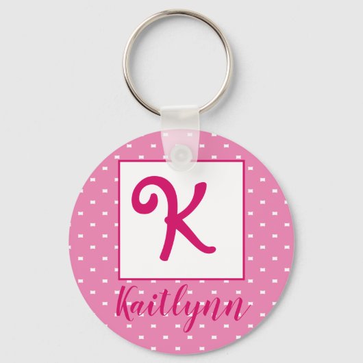 Porte-clés Nom personnalisé/ porte - clé initial (Recto)
