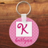 Porte-clés Nom personnalisé/ porte - clé initial (Recto)