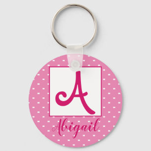 Porte-clés Nom personnalisé/ porte - clé initial