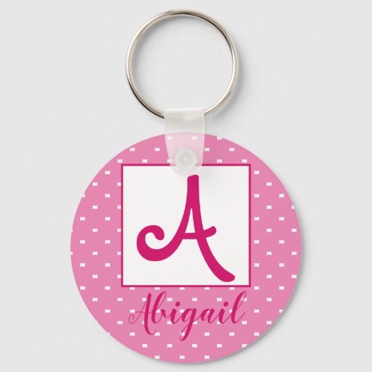 Porte-clés Nom personnalisé/ porte - clé initial (Recto)