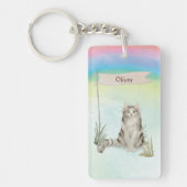 Porte-clés Nom personnalisé Ragamuffin Animal de chat (Devant)