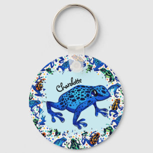 Porte-clés Nom personnalisé Rainforest Frogs Porte - clé