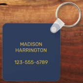 Porte-clés Nom personnalisé / Texte Cape Cod Massachusetts (Verso)