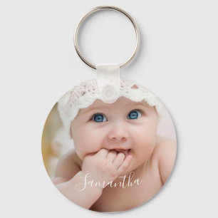 Porte-clés Nom photo du bébé