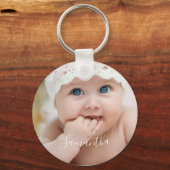 Porte-clés Nom photo du bébé (Recto)