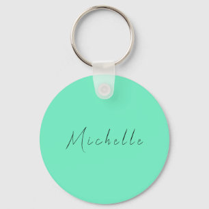 Porte-clés Nom Professionnel Moderne minimaliste manuscrit