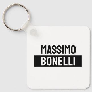 Porte-clés Nom propre Minimaliste Moderne Simple Noir Blanc