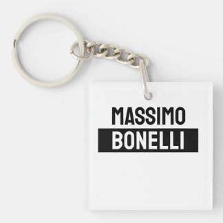 Porte-clés Nom propre Minimaliste Moderne Simple Noir Blanc